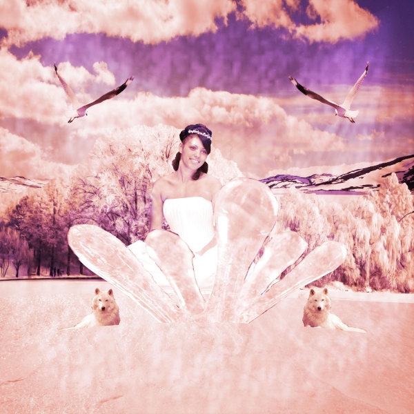 Creation of ice queen: Step 14
